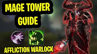 Affliction Warlock Mage Tower Guide Dragonflight [upl. by Tawnya274]