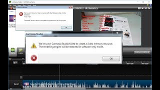 How to Fix Camtasia Error “Failed to Create a Video Memory Resources” [upl. by Faydra596]