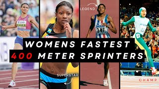 Top 10 Fastest Womens 400 Meter Sprinters In The World [upl. by Nichani]