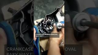 CRANKCASE BEARING REMOVAL EASY WAY [upl. by Idnaj]