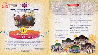 41st ANNUAL DAY CELEBRATIION  CLELIA BARBIERI HOLY ANGELS EM HS  WADAKANCHERY  250124 930 AM [upl. by Golub]