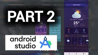 مشروع تطبيق الطقس اندرويد استديو android studio خلفية للنشاط الرئيسي main activity backend [upl. by Arrimat]