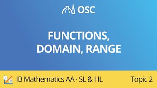 Functions domain range IB Maths AA SLHL [upl. by Eseuqram]