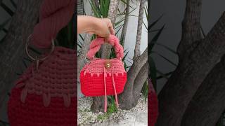 sac main en crochet avec fermeture leather [upl. by Jelena982]