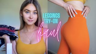 ASMR Workout Leggings TryOn Haul  AXESEA [upl. by Bilicki299]