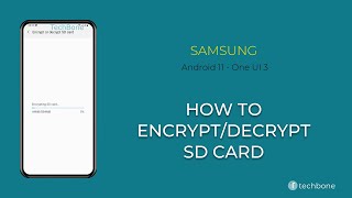 How to EncryptDecrypt SD Card  Samsung Android 11  One UI 3 [upl. by Noizneb]