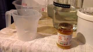 Making Mead From Honey 2 gallons with basic equipment part 1 [upl. by Elva24]