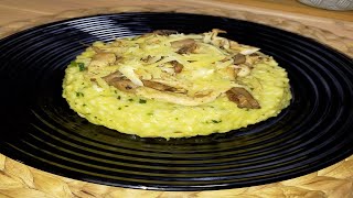 risotto de poulet aux champignons🍛😋ريزوطو الايطالي بالدجاج والفطر [upl. by Nerred]