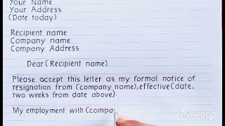 How to write resignation letter short and simple [upl. by Nirak185]