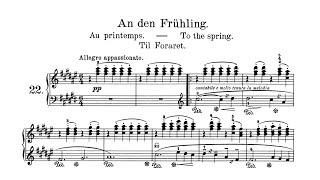 E Grieg  Lyric Pieces Op 43 no 6 To The Spring [upl. by Abita]