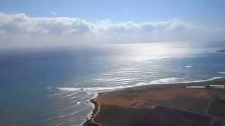 Paphos Airport Cyprus Landing and Flight Path Approach [upl. by Maon208]