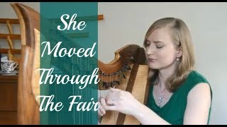 She Moved Through the Fair  Harp and Voice  Tiffany Schaefer [upl. by Eiramllij439]