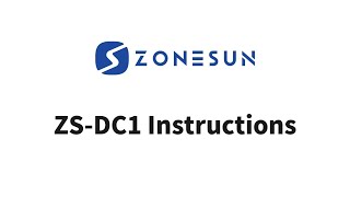 Zonesun ZSDC1 Instructions [upl. by Alrahs]