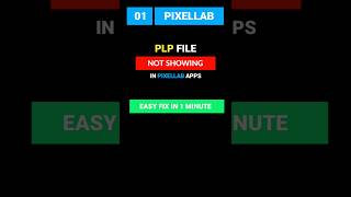 Fix PLP File Not Showing in PixelLab short plpfile pixellab [upl. by Eetnahs]