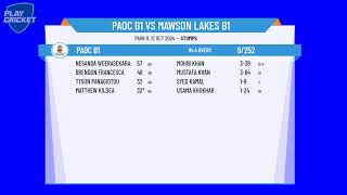 PAOC B1 v Mawson Lakes B1 [upl. by Ellerahc578]