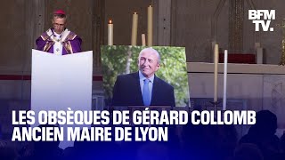 Lyon les obsèques de Gérard Collomb à la cathédrale SaintJean [upl. by Vargas]