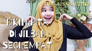 Tutorial JILBAB SEGI EMPAT PITA TUTUPI DADA [upl. by Tamer]