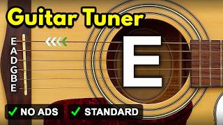 Guitar Tuner  Tune Standard Guitar Online  E A D G B E [upl. by Jammal]