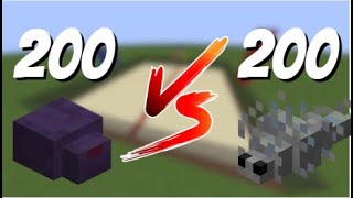 200 ENDERMITES VS 200 SILVERFISH  MOB BATTLE [upl. by Ylloj]