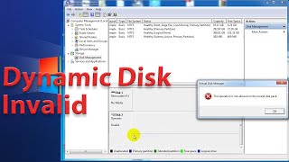 How to Repair Invalid Dynamic Disk [upl. by Stuckey937]