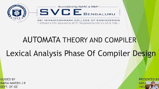 Lexical Analysis Phase Of Compiler Design [upl. by Templer]