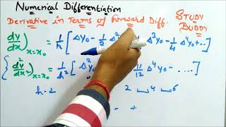 Numerical Differentiaton  Derivatives In terms of Forward Difference [upl. by Huttan]