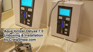 Aqua Ionizer Deluxe 7 0 Water Ionizer unboxing and setup [upl. by Bordiuk]