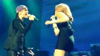 Justin Bieber Feat Miley Cyrus Overboard Live Full  MSG HQ YouTube [upl. by Hsemar692]