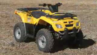 ATV Television Test  2007 BRP Outlander 400 [upl. by Savil809]