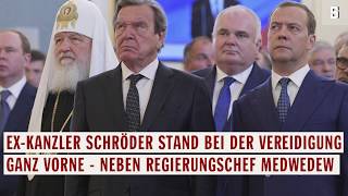 PutinVereidigung Gerhard Schröder Gratulant in der ersten Reihe  DER SPIEGEL [upl. by Nagorb]