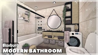 BLOXBURG Compact Modern Bathroom BATHROOM UPDATE  Roblox Room Ideas [upl. by Adne406]