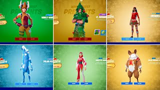 Fortnite Evolution of Winterfest Presents 2022  2019 [upl. by Alyekahs]