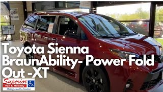 Demo  2020 Toyota Sienna BraunAbility Power Foldout XT Handicap Accessible Wheelchair Van [upl. by Drusus]