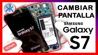 👍 COMO CAMBIAR PANTALLA Samsung Galaxy S7 Screen Replacement [upl. by Tselec112]