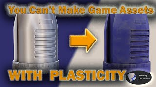 PLASTICITY is JUST for CAD NOT GAMES  How to optimize your CAD mesh for game engines [upl. by Muraida]