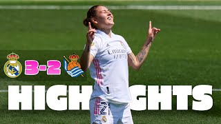 HIGHLIGHTS  Real Madrid 32 Real Sociedad  Primera Iberdrola [upl. by Enyluqcaj]