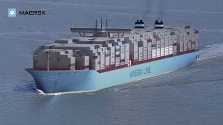 Maersk Line  TripleE The largest most efficient ship in the world [upl. by Tore]