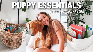 NEW PUPPY ESSENTIALSSHOPPING LIST  everything you NEED for your new puppy [upl. by Kunz872]