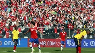 Chile 1  3 Colombia  Clasificatorias Brasil 2014 [upl. by Eelyrag222]