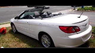 SOLD 2008 Chrysler Sebring Touring Convertible Walkaround Start up Tour and Overview [upl. by Niggem]