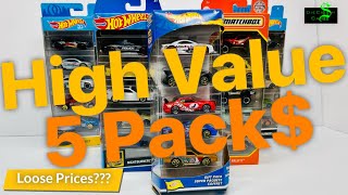 Great Returns on Hot Wheels  Matchbox 5 Packs  Loose Values  In Pack Values Skyline Datsun Honda [upl. by Ademordna59]