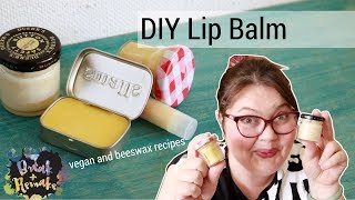 DIY Lip Balm  vegan vs beeswax  recipes for both [upl. by Enileqcaj]