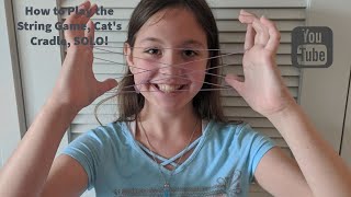 How To Play the String Game Cats Cradle SOLO [upl. by Letsirhc]