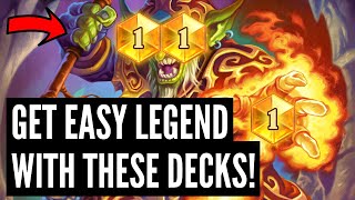 The 5 BEST DECKS to get LEGEND in Standard and Wild since the nerfs [upl. by Airotel]