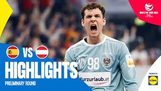 Lastminute drama  Spain vs Austria  Highlights  Mens EHF EURO 2024 [upl. by Walcott]