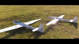 Slope soaring RC GLIDER ABm F4Orca 29m flight fast7 22 [upl. by Iron]