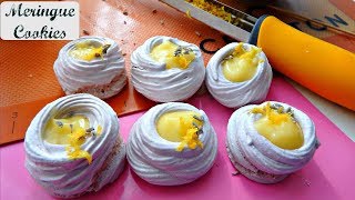 Lemon Lavender Meringue Cookies  Marishas Couture Cakes [upl. by Floro]