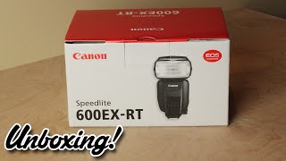 Unboxing Canon 600EXRT Speedlite Flash [upl. by Nannahs]