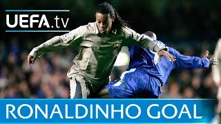 Ronaldinho Amazing Barcelona goal against Chelsea [upl. by Niad26]