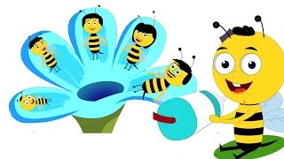 famille doigt abeille  doigt chanson famille  chanson bébé  Bee Finger Family  Kids Rhyme amp Song [upl. by Airdnua730]